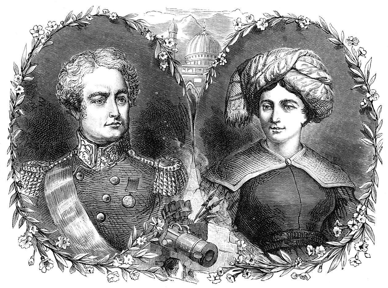 Sir Robert és Lady Sale, 19. század alkotó: Unbekannt
