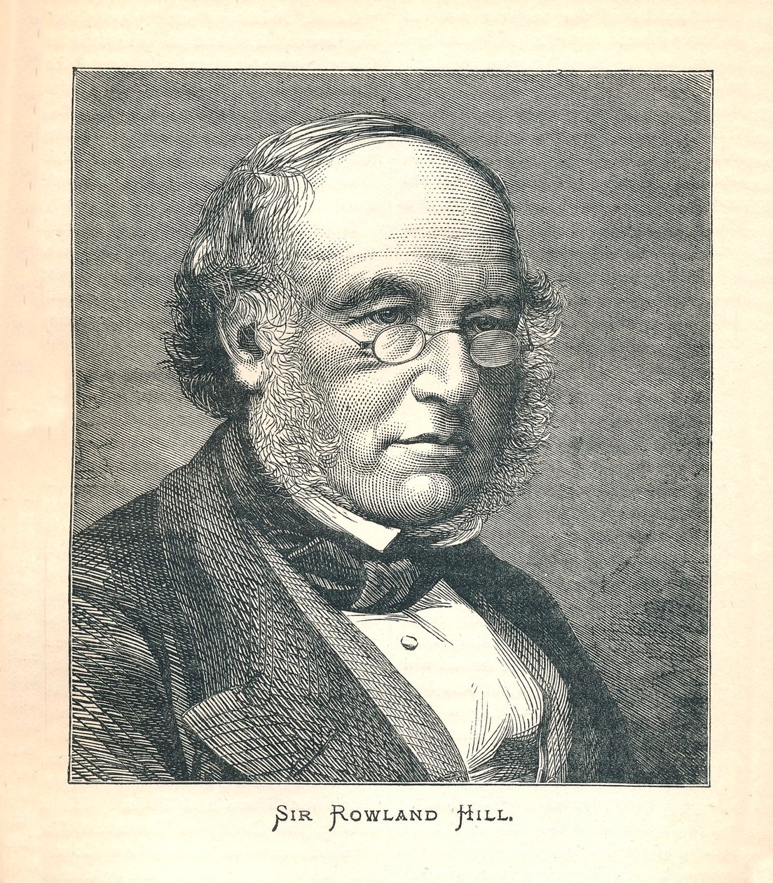 Sir Rowland Hill, a postai bélyeg szerzője, 1893. alkotó: Unbekannt