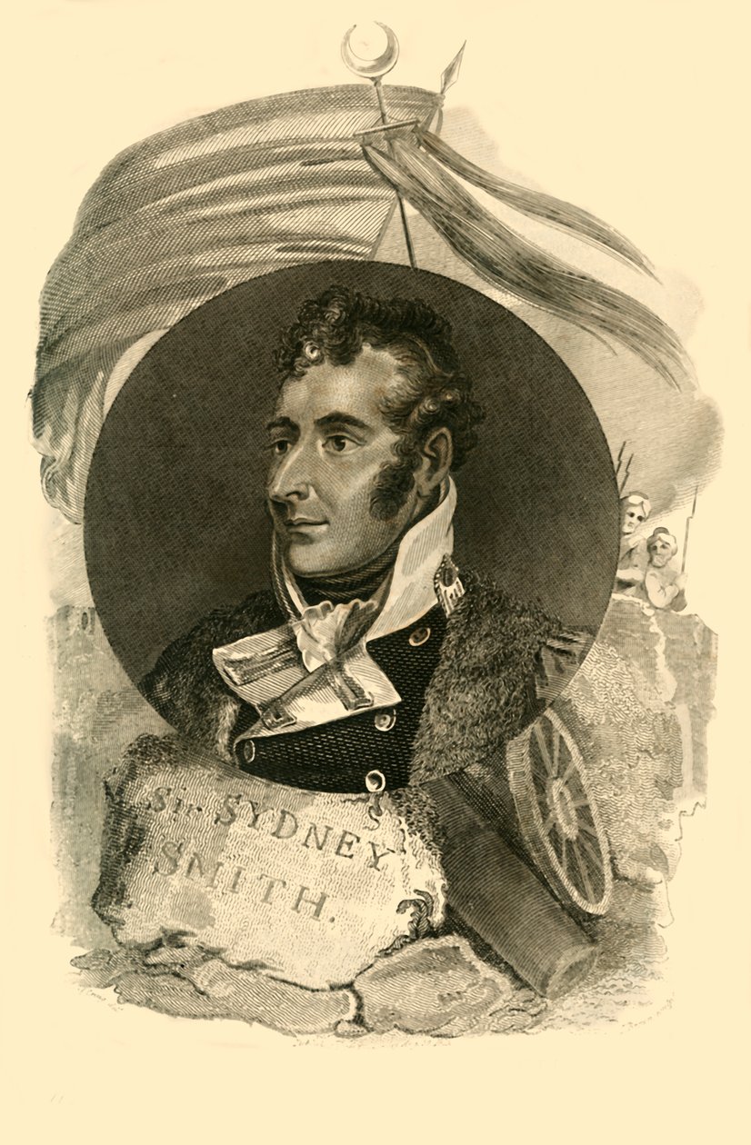 Sir Sidney Smith, aki 300 brit tengerészével védte a Breach of Acre-t 1764-1840, 1816 között. alkotó: Unbekannt