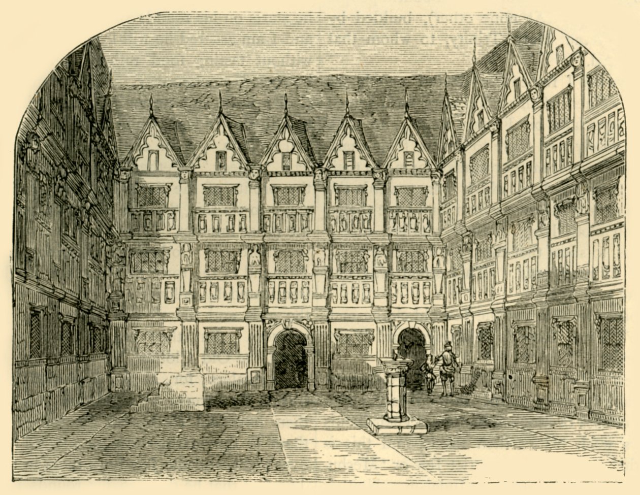 Sir Thomas Greshams ház a Bishopsgate utcában, 1872. alkotó: Unbekannt