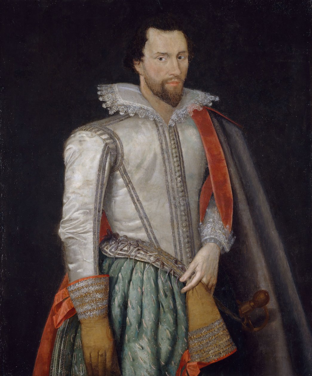 Sir Thomas Holte 1571-1654, Aston Hall 1. bárója, 1600-1625. alkotó: Unbekannt