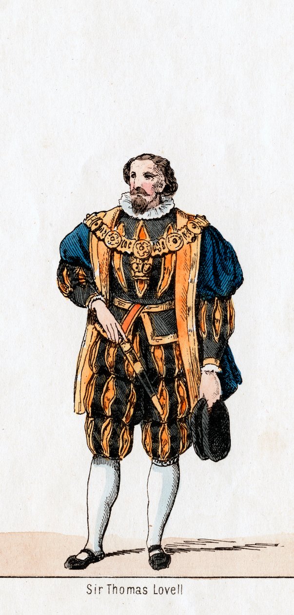 Sir Thomas Lovell, Shakespeare-színmű jelmezterve, VIII. Henry, 19. század alkotó: Unbekannt