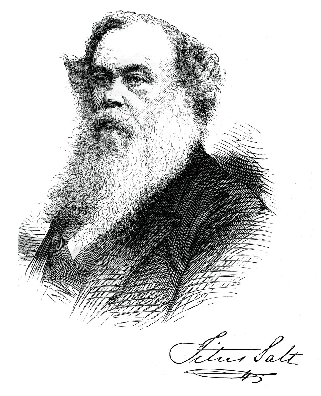 Sir Titus Salt, brit gyártó és jótevő, c1880 alkotó: Unbekannt
