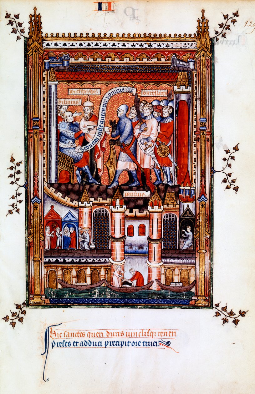 Sisinnius elrendeli St Denis letartóztatását, 1317 alkotó: Unbekannt