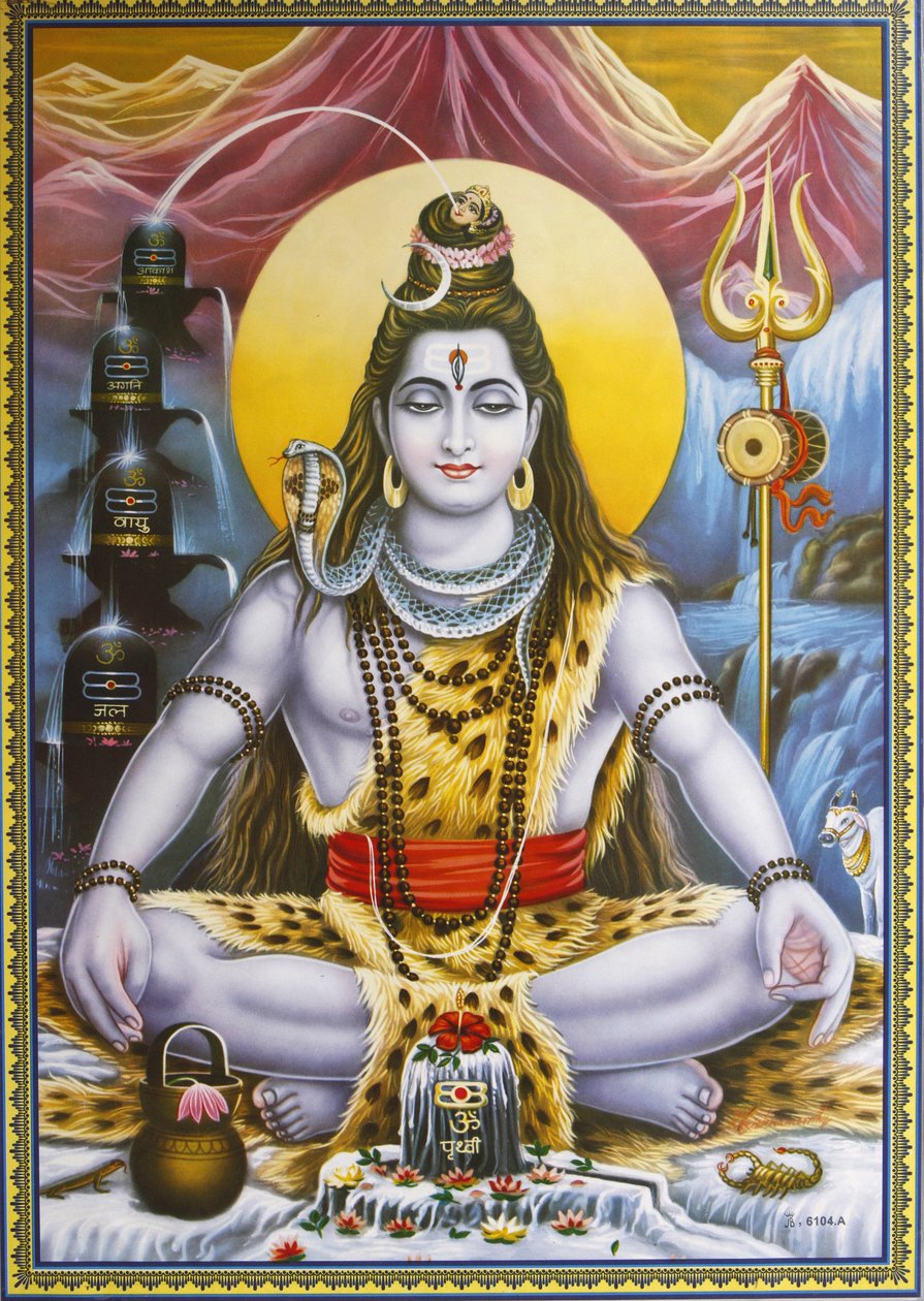 Sitting Shiva picture, Rishikesh, India alkotó: Unbekannt