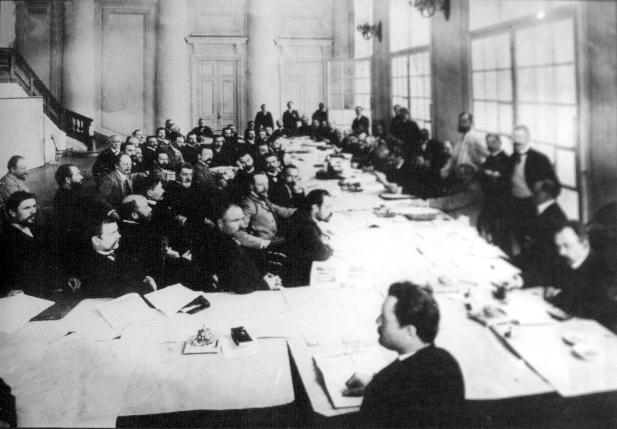 Az Első Duma mezőgazdasági bizottságának ülése, Szentpétervár, Oroszország, 1906 alkotó: Unbekannt