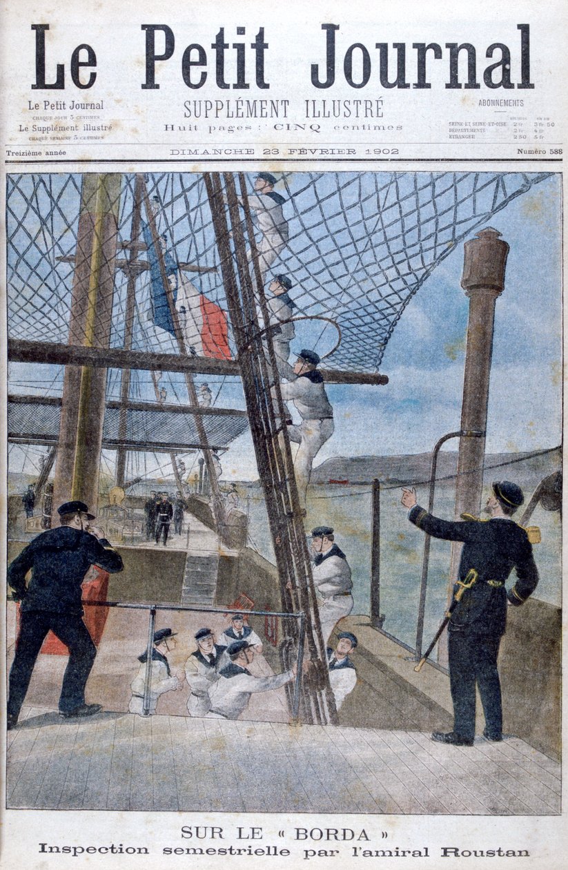 Roustan admirális hathavi ellenőrzése a Borda fedélzetén, 1902 alkotó: Unbekannt