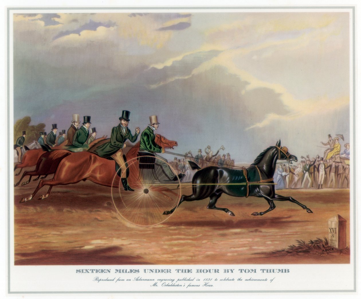 Tizenhat mérföld az óra alatt – Tom Thumb, 1831 alkotó: Unbekannt