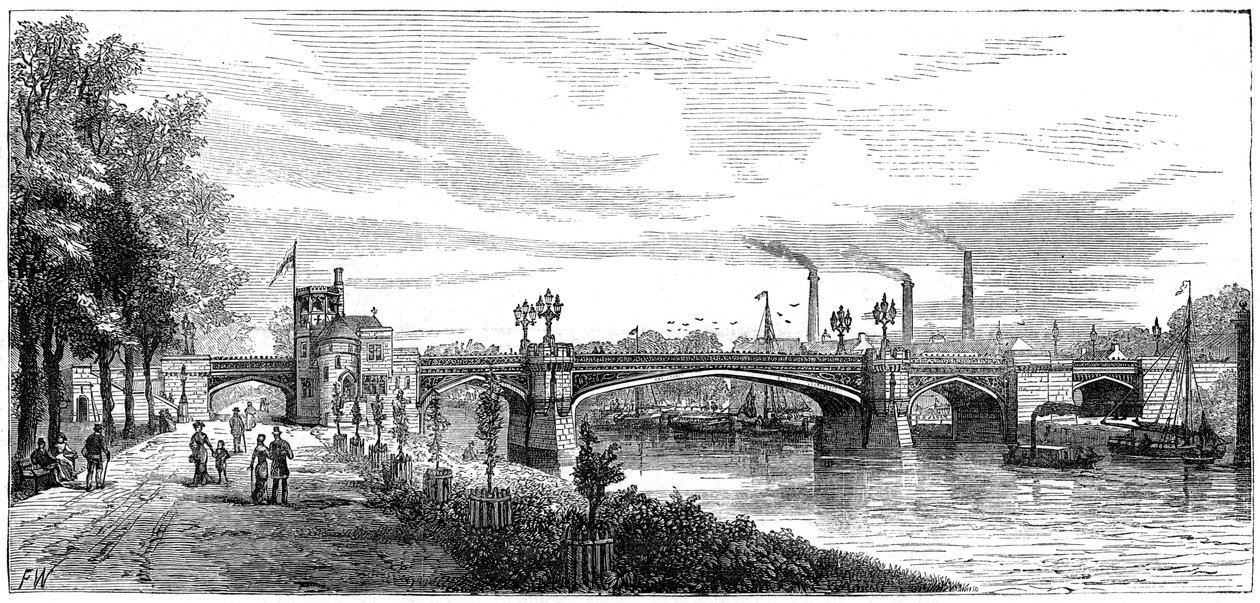 Skeldergate híd, York. North Yorkshire, 19. század alkotó: Unbekannt