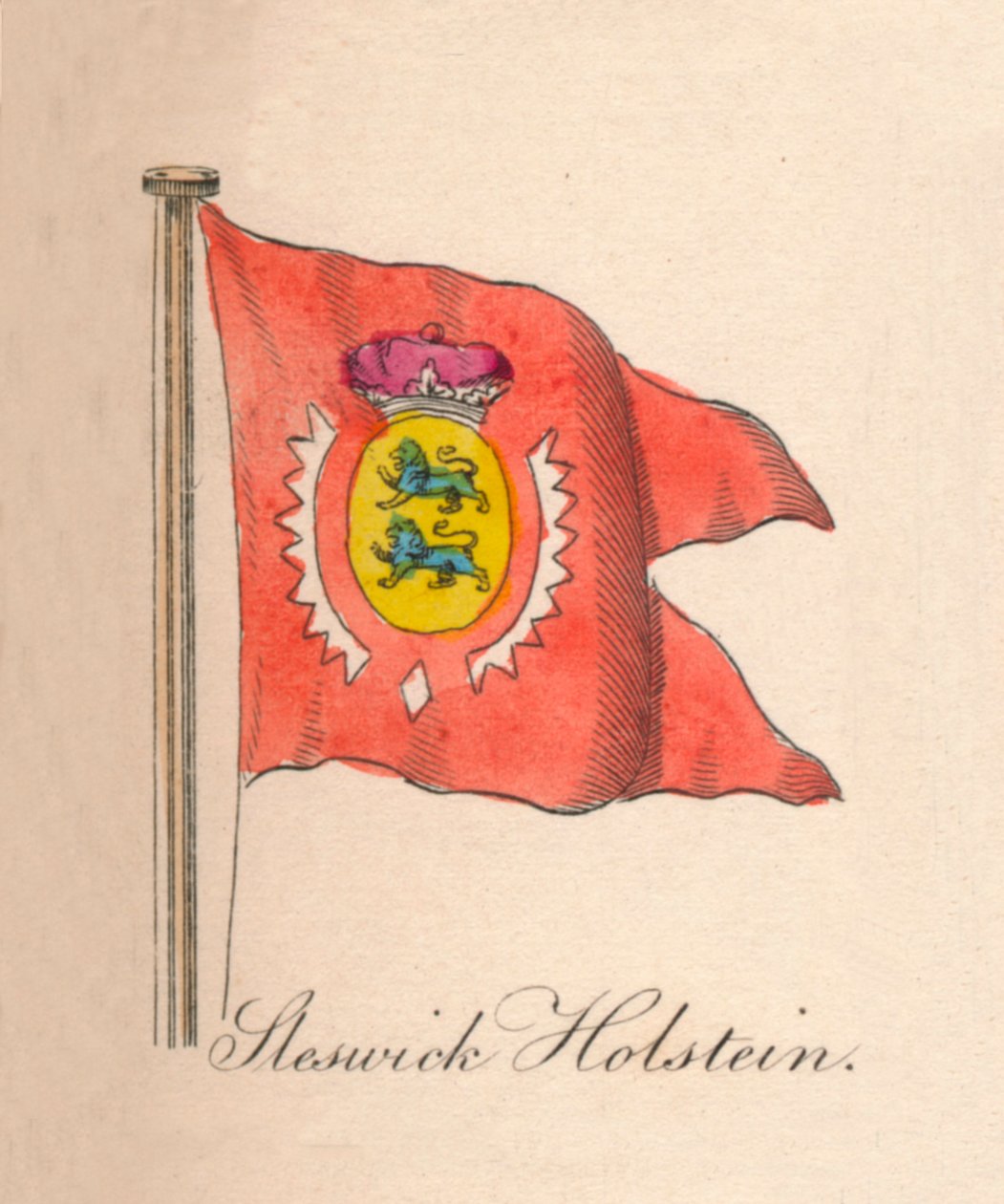 Sleswick Holstein, 1838 alkotó: Unbekannt