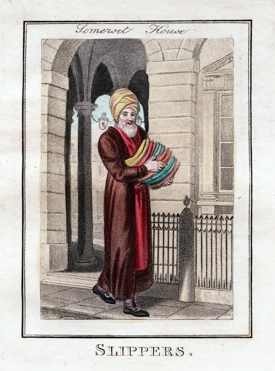 Papucs, Somerset House, London, 1805 alkotó: Unbekannt