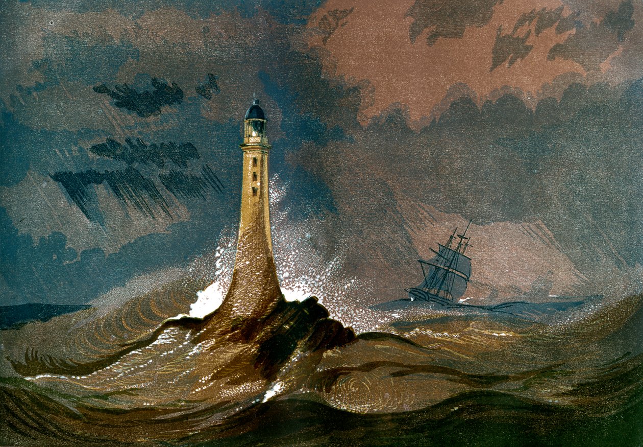 Smeatons Eddystone világítótorony, Devon, 1850 alkotó: Unbekannt