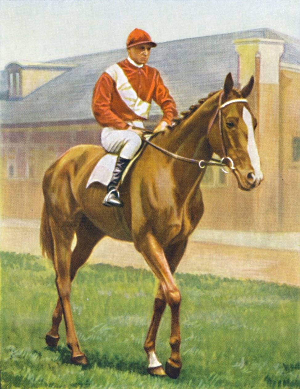 Kígyóvillám. Jockey: T. Hawcroft, 1939 alkotó: Unbekannt