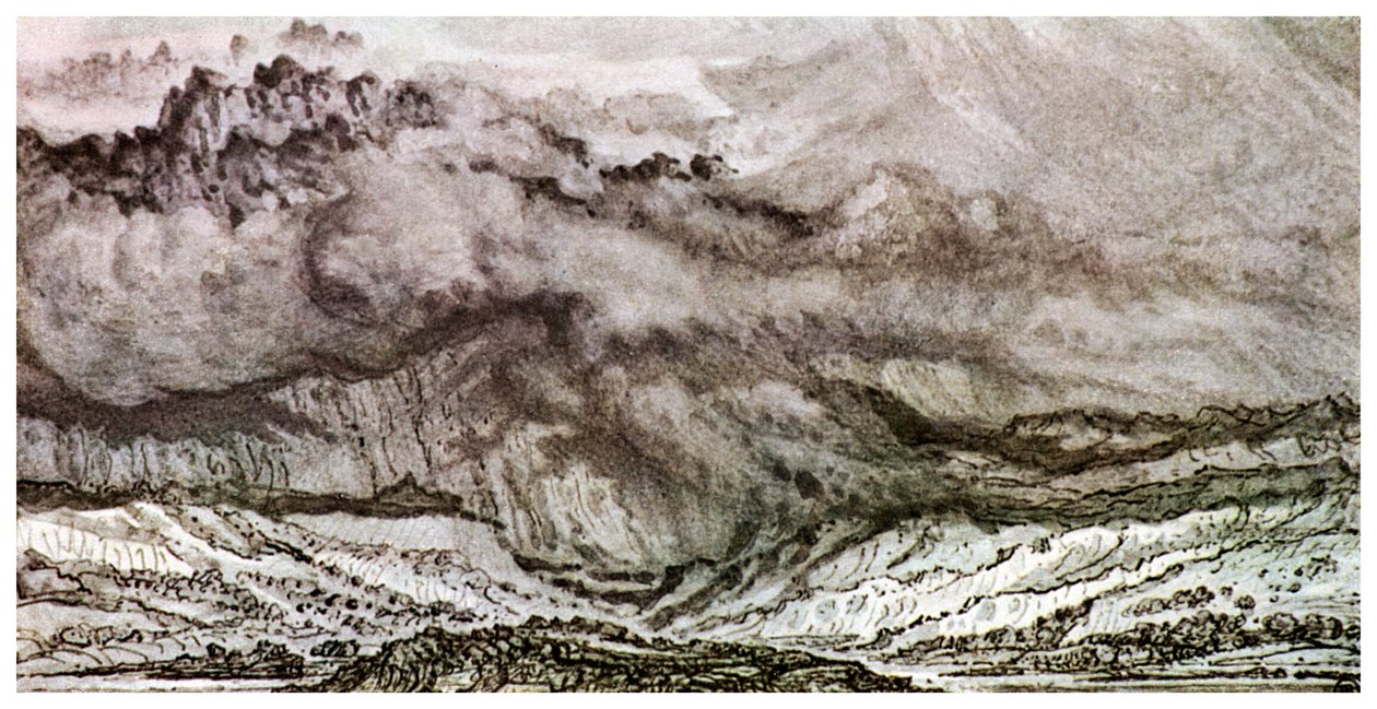 Snowdon, közeledő vihar, 1853, 1956 alkotó: Unbekannt