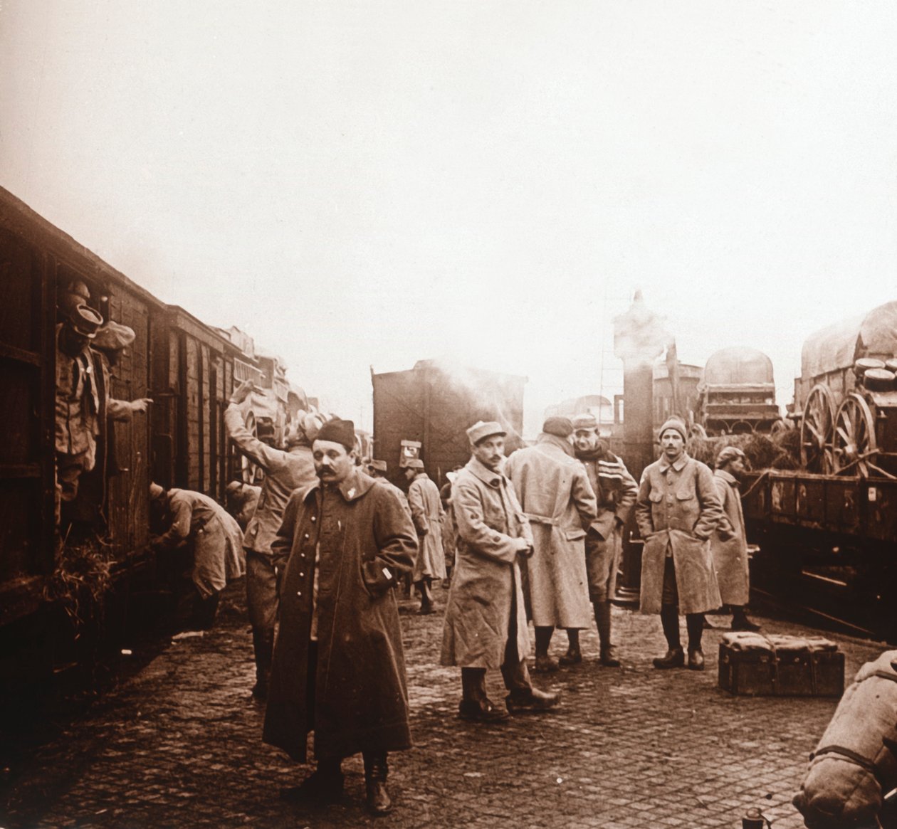 Katonák a Somme-ba, Epernay, Észak-Franciaország, 1914-c1918 alkotó: Unbekannt