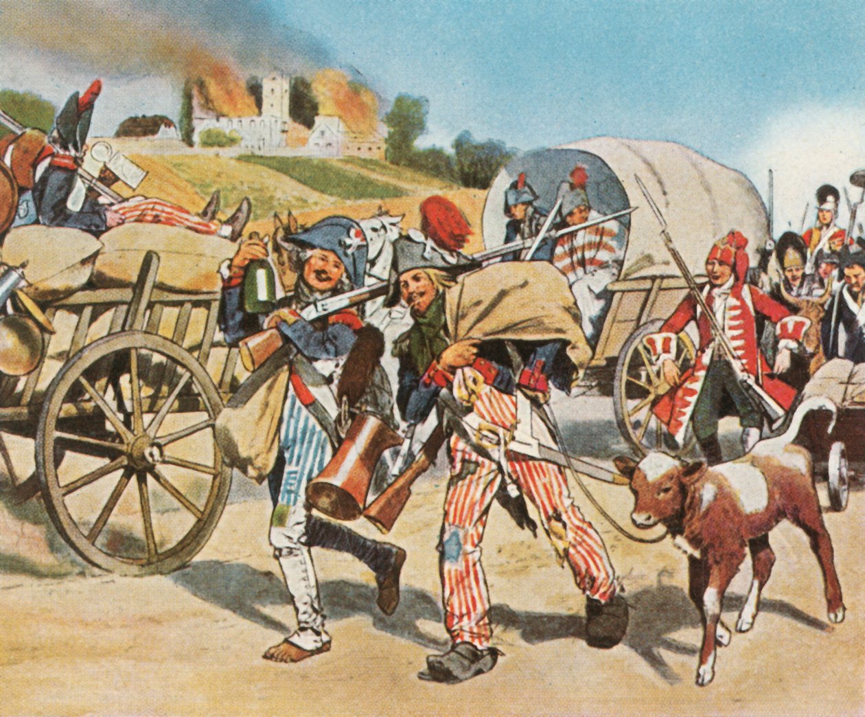 A francia forradalom katonái Pfalzban, 1793, 1936. alkotó: Unbekannt