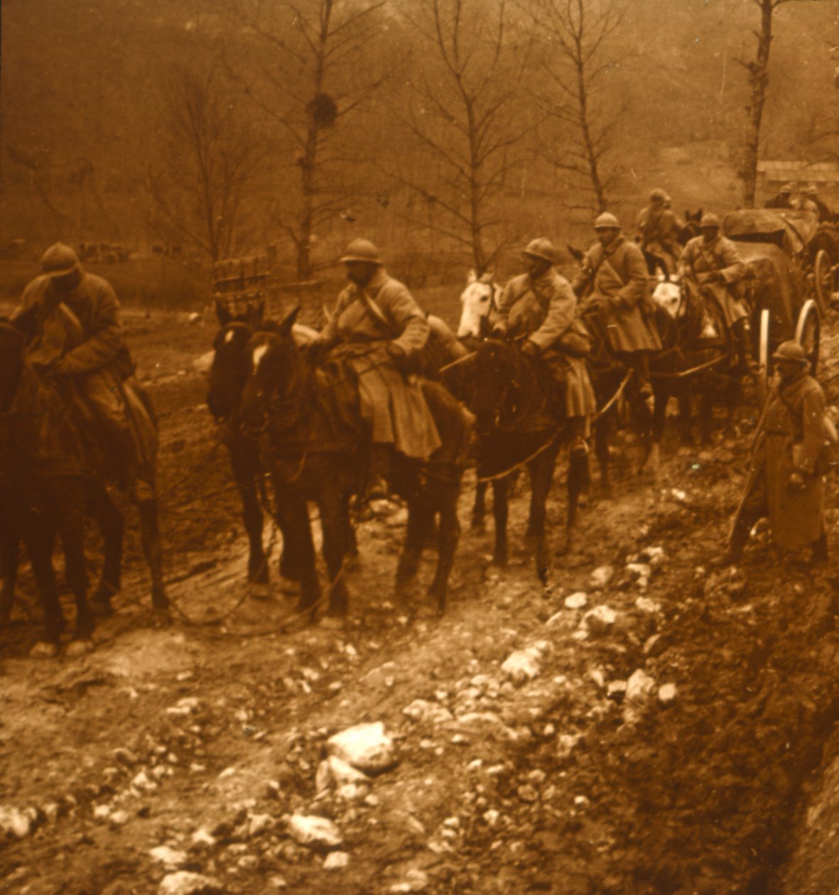 Katonák mozgásban, c1914-c1918 alkotó: Unbekannt