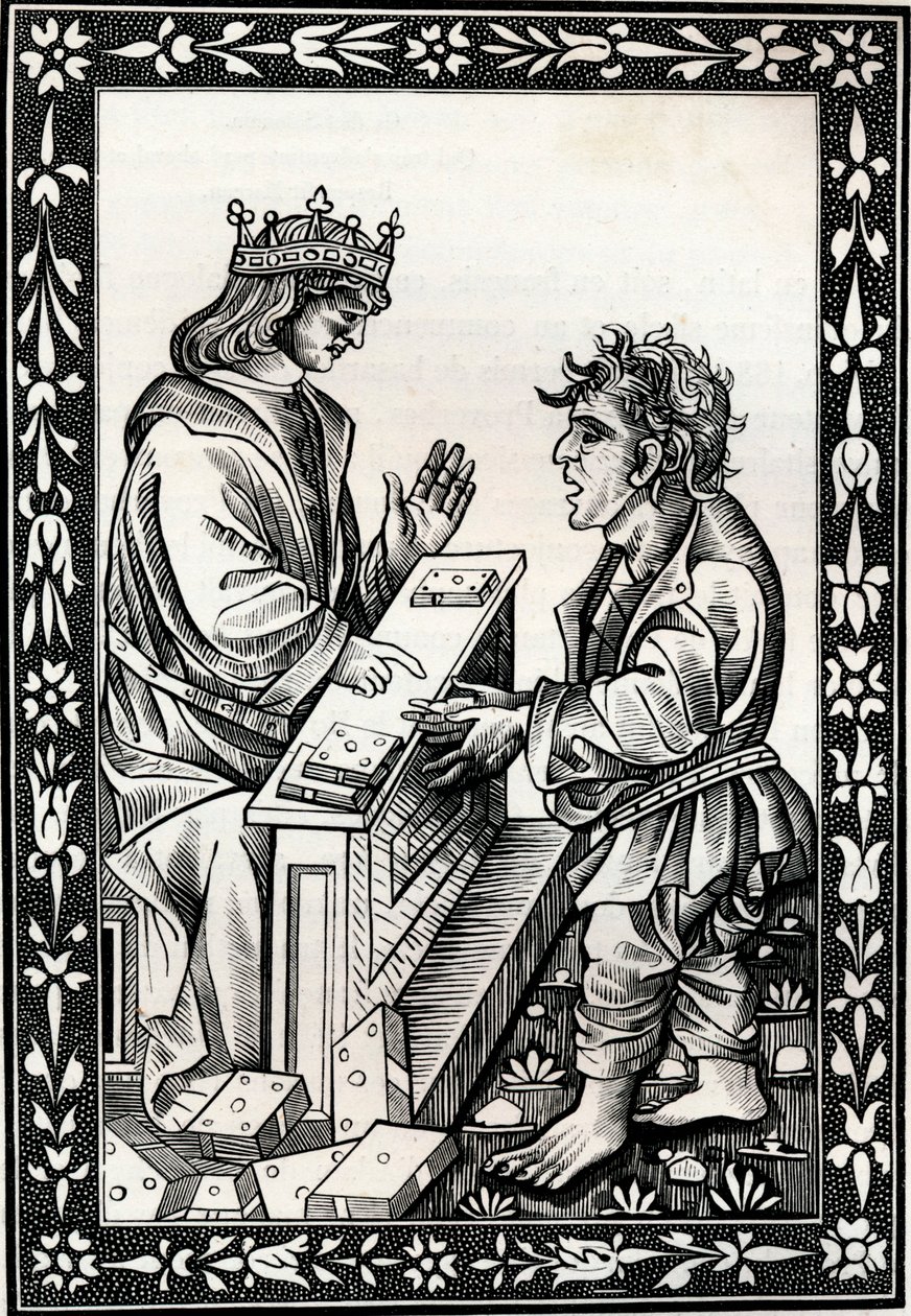 Salamon és Marcoul, 15. század, 1849. alkotó: Unbekannt