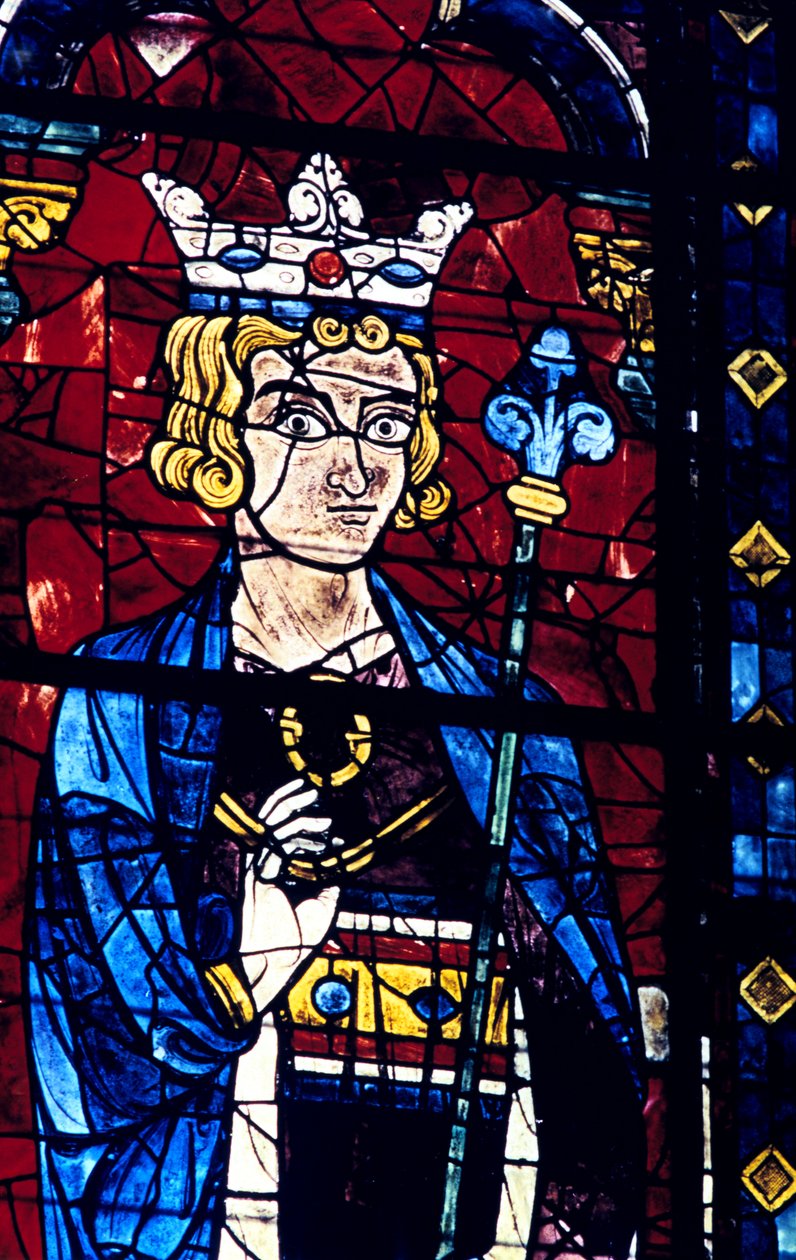 Salamon, ólomüveg, Chartres-i katedrális, Franciaország, 1194-1260 alkotó: Unbekannt