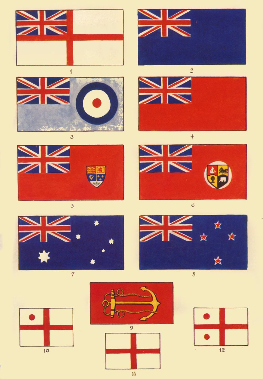 Britannia és a Nemzetközösség néhány zászlósa, 1948. alkotó: Unbekannt
