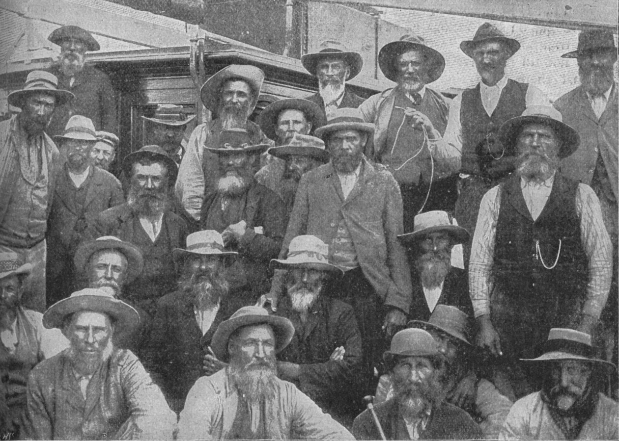 Néhány Cronjes tisztet elfogtak Paardebergben, 1900, 1902 alkotó: Unbekannt