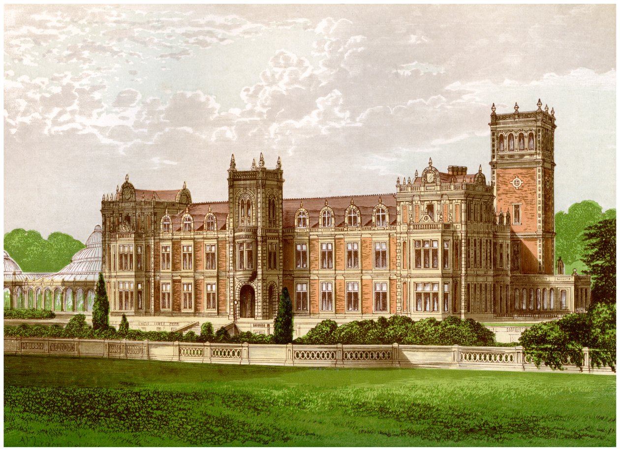 Somerleyton, Suffolk, Baronet Crossley otthona, 1880 alkotó: Unbekannt