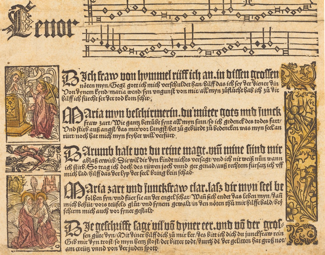 Ének a Szűzanyához, c. 1500. alkotó: Unbekannt