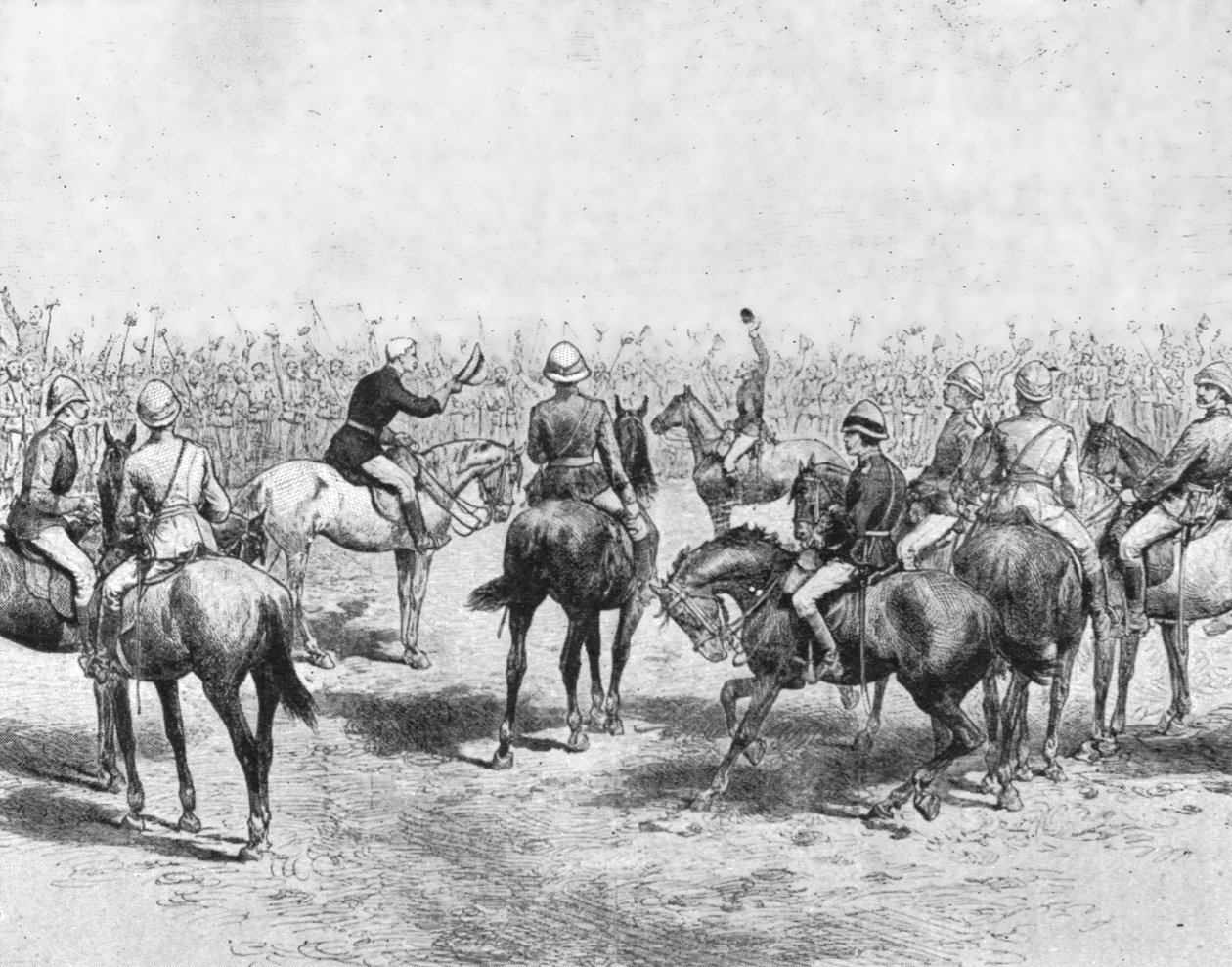 ...Soudan, 1883-85...Wolseley búcsúzik az ausztrál gyalogságtól..., 1901. alkotó: Unbekannt