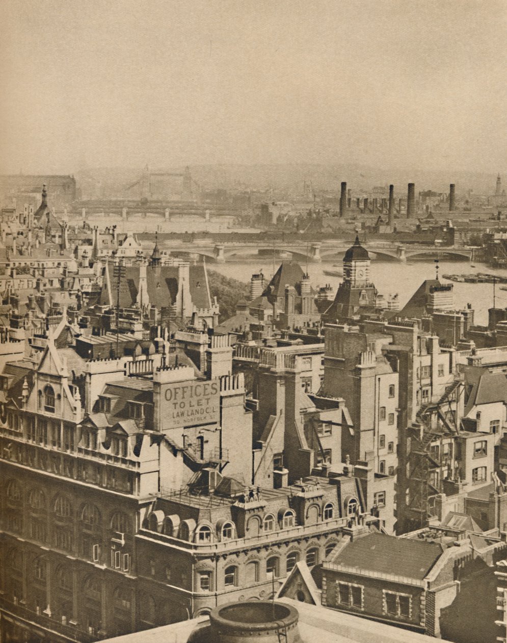 Délkeleti kilátás a Bush House-tól egészen Blackheathig, 1935. alkotó: Unbekannt