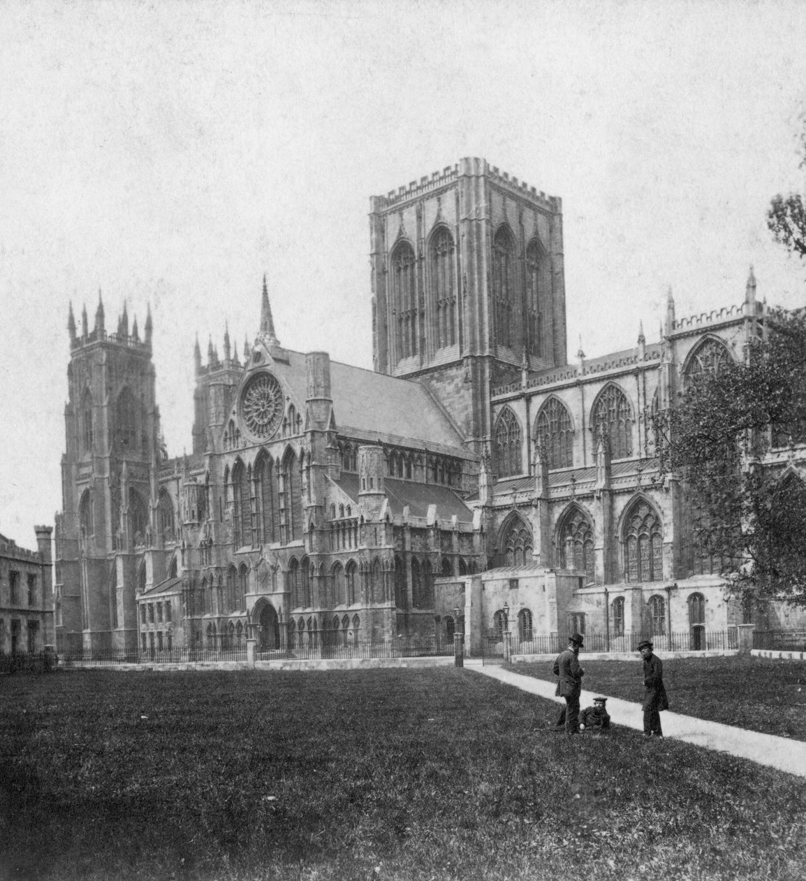 Délkeleti kilátás a York Minsterre, Yorkshire, 19. század vége vagy 20. század eleje alkotó: Unbekannt