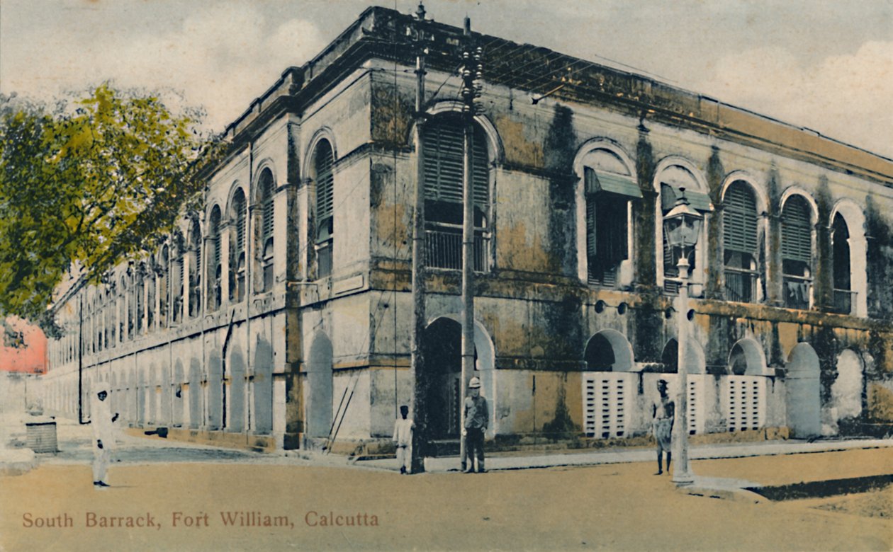 South Barrack, Fort William, Calcutta, 19. század vége – 20. század eleje. alkotó: Unbekannt