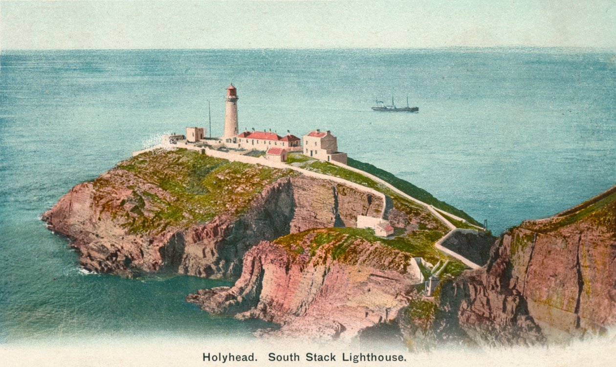 South Stack világítótorony, Holyhead, Anglesey, 1920 alkotó: Unbekannt