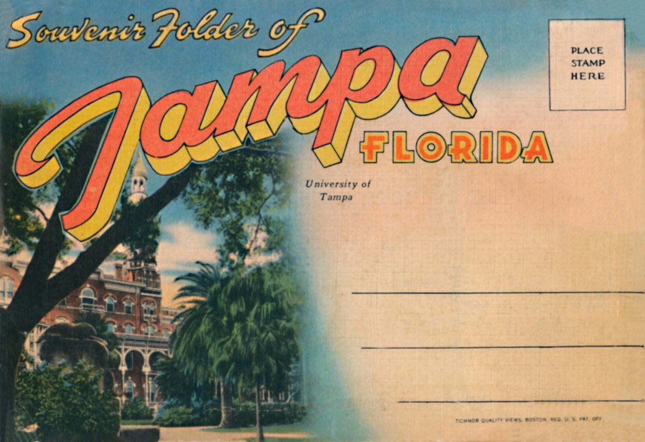 Tampai emlékmappa, Florida – Tampai Egyetem, 1940-es évek alkotó: Unbekannt