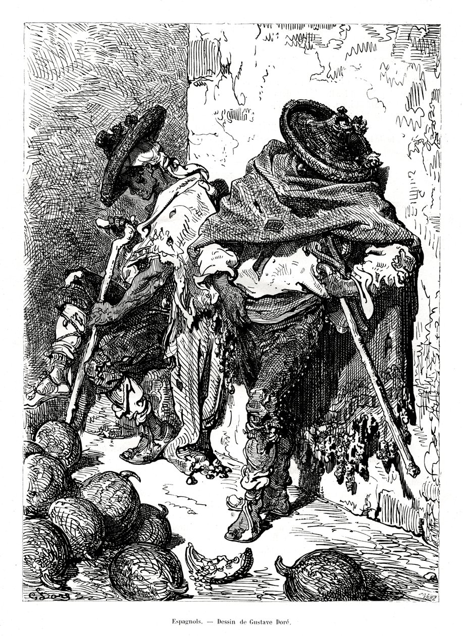 Spanyolok, 1886 alkotó: Unbekannt