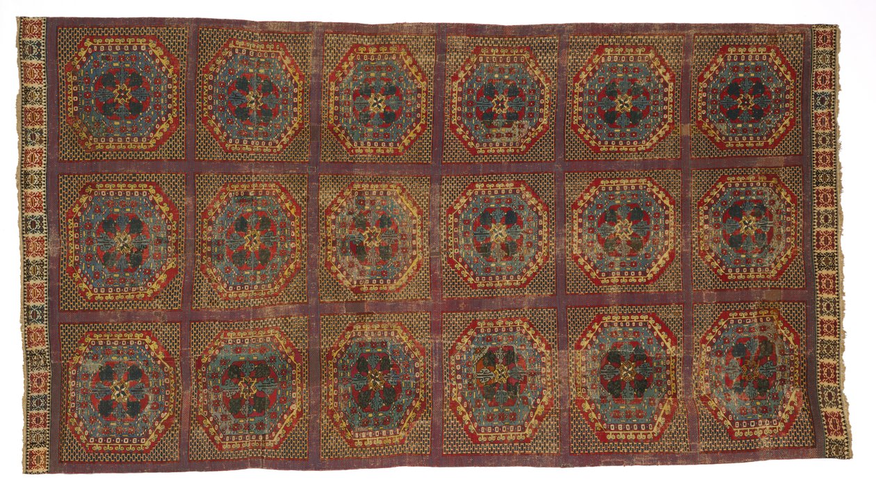 Spanyol szőnyeg török mintával, c. 1450-1500. alkotó: Unbekannt