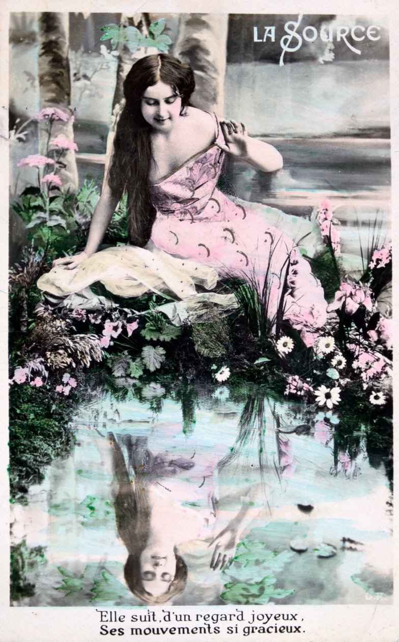 Tavaszi, vintage francia képeslap, c1900 alkotó: Unbekannt