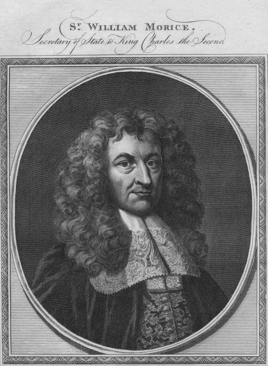 Sr. William Morice, Második Károly király külügyminisztere, 1784. alkotó: Unbekannt
