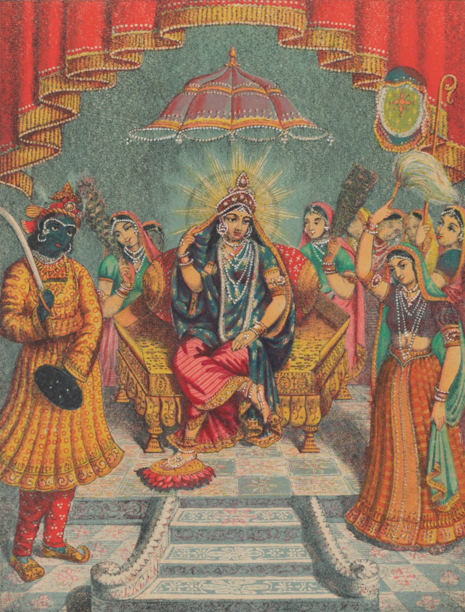 Sri Sri Rai Raja, kb. 1885-95. alkotó: Unbekannt