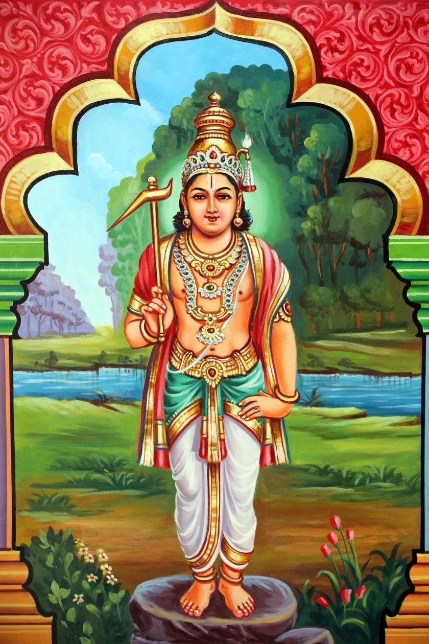 Sri Vadapathira Kaliamman hindu templom. Visnu avatárja. Lord Balmarat Inkanatin. Szingapúr alkotó: Unbekannt