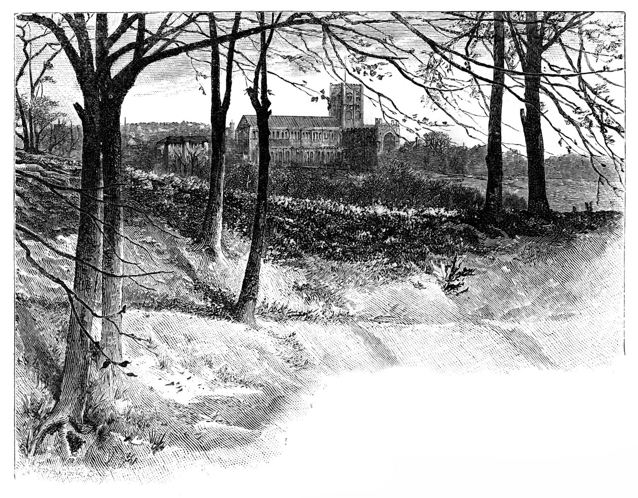 St Albans, Verulamból, 19. század alkotó: Unbekannt