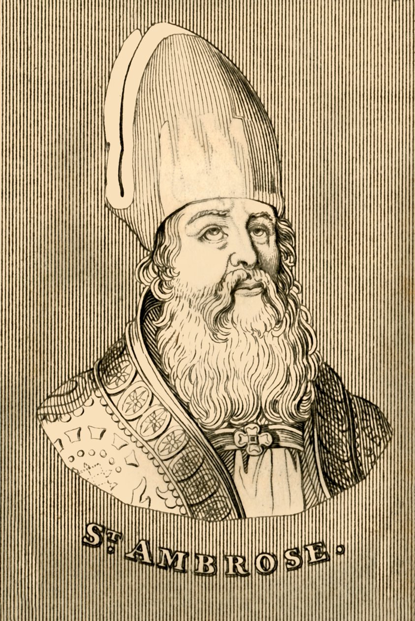 St. Ambrose, c340-397, 1830. alkotó: Unbekannt