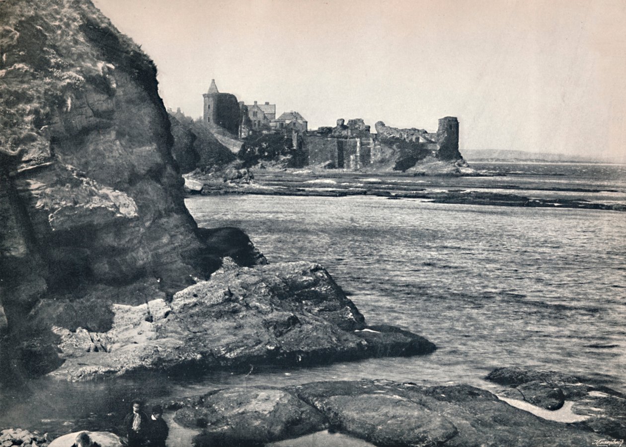 St. Andrews – A kastély, délkelet felől nézve, 1895 alkotó: Unbekannt