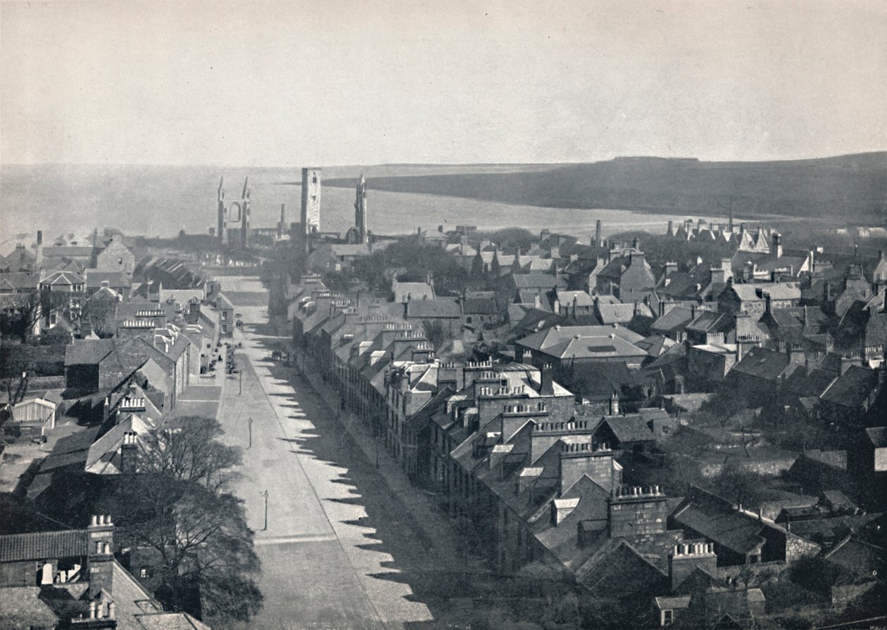 St. Andrews – Kilátás a városra a College Church Towerből, 1895 alkotó: Unbekannt