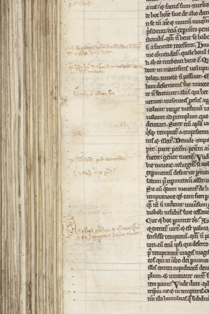Hippói Szent Ágoston „Opera”, Fol 243 verso, részlet, 1200 körül (toll és tinta pergamenen) alkotó: Unbekannt