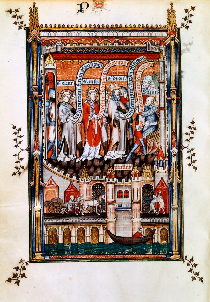 Szent Denis Sissinius előtt, 1317 alkotó: Unbekannt