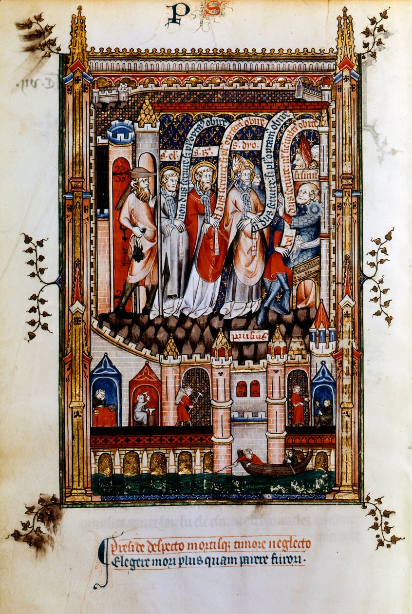 Szent Dénest Sisinniusba vitték, 1317 alkotó: Unbekannt