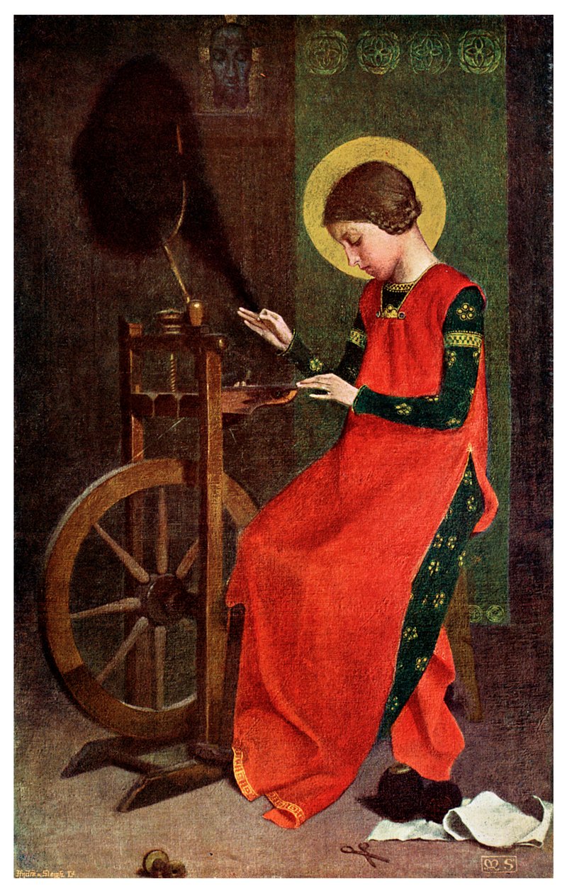 Magyar Szent Erzsébet gyapjúfonó szegények számára, 1901 alkotó: Unbekannt
