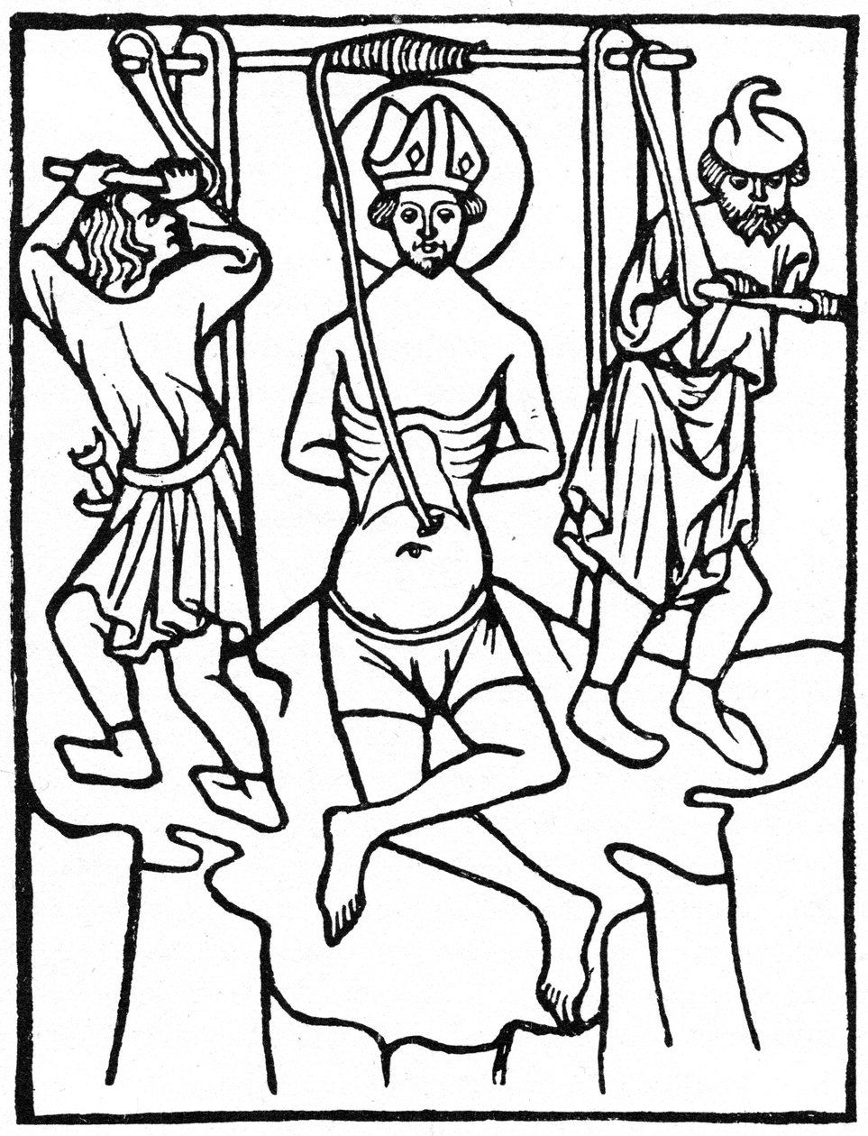 Szent Erasmus, c1400 1964. alkotó: Unbekannt