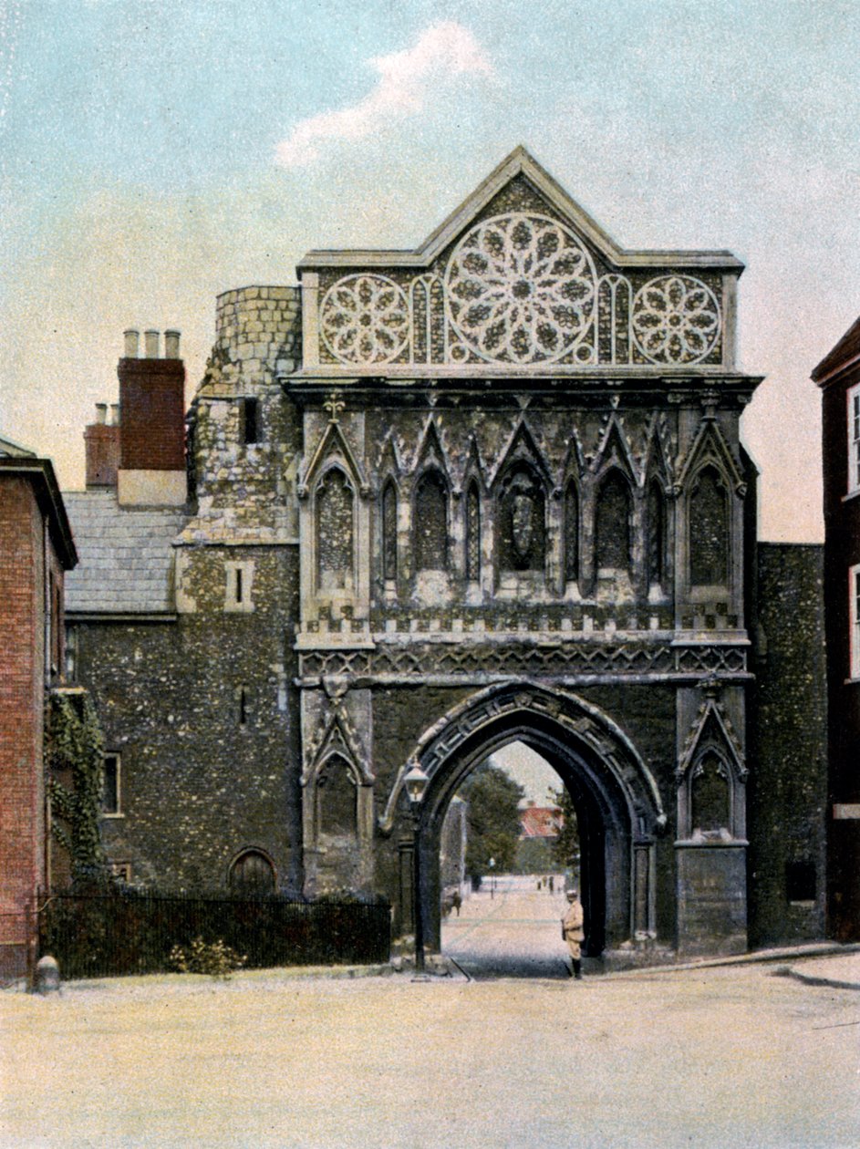 St Ethelbert Gate, Norwich, Norfolk, XX. század eleje alkotó: Unbekannt
