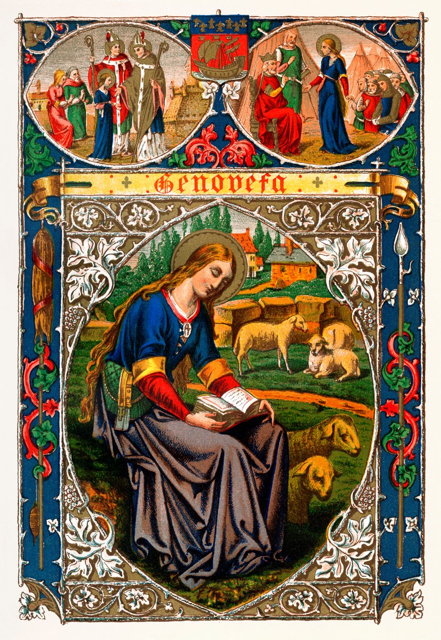 St Genevieve, 1886 alkotó: Unbekannt